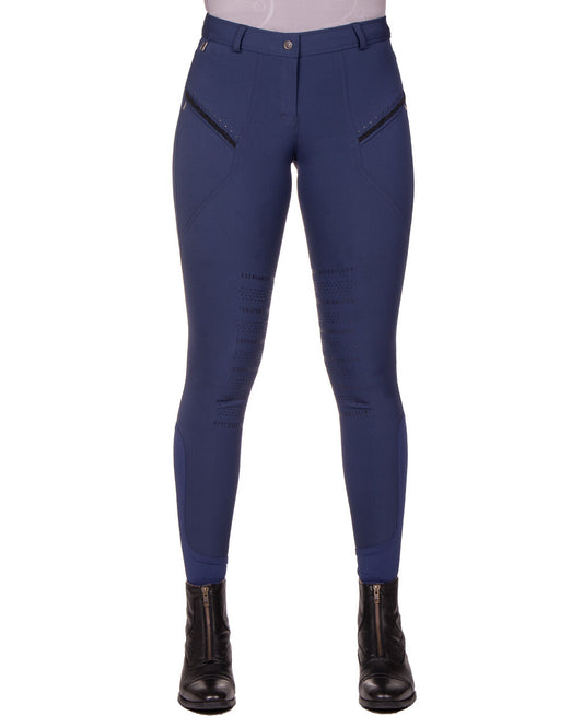 Rijbroek Jace Knie Grip Navy Dames