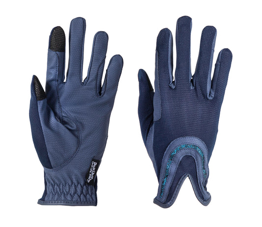 Gloves Summer Navy Glitter