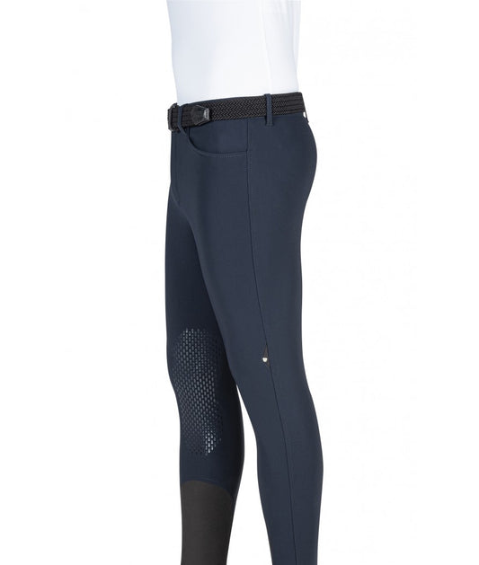 Equiline Riding Breeches Grantk Knee Grip Navy Men