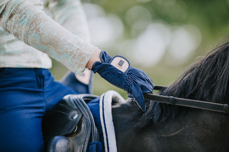 Handschoenen Joy Navy Rosé Glitter