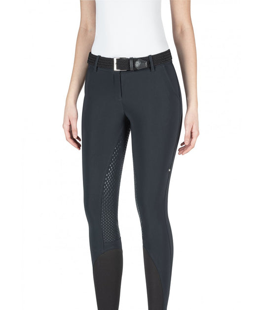 Equiline Rijbroek Julik Full Grip Dames Zwart