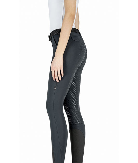 Equiline Rijbroek Julik Full Grip Dames Zwart