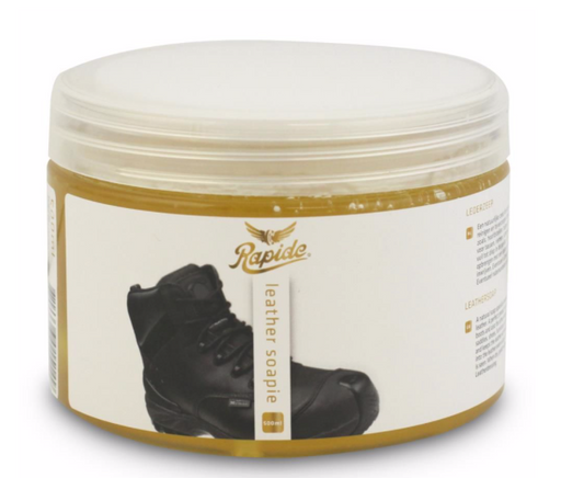 Leather Soapie with sponge 450ml
