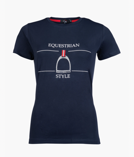 T-shirt Equine Sports Style Navy