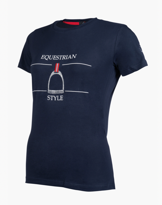 T-shirt Equine Sports Style Navy