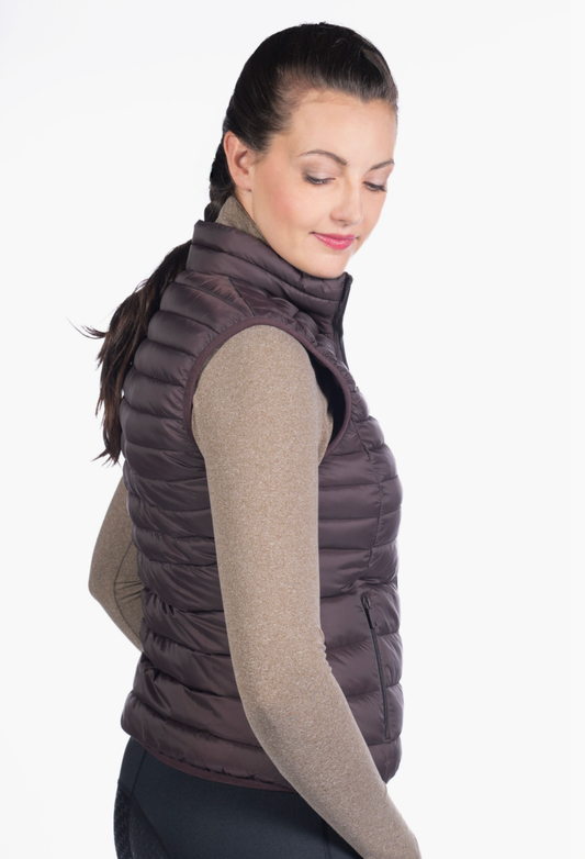 Donsbodywarmer Lena Bruin