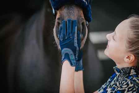 Gloves Summer Navy Glitter