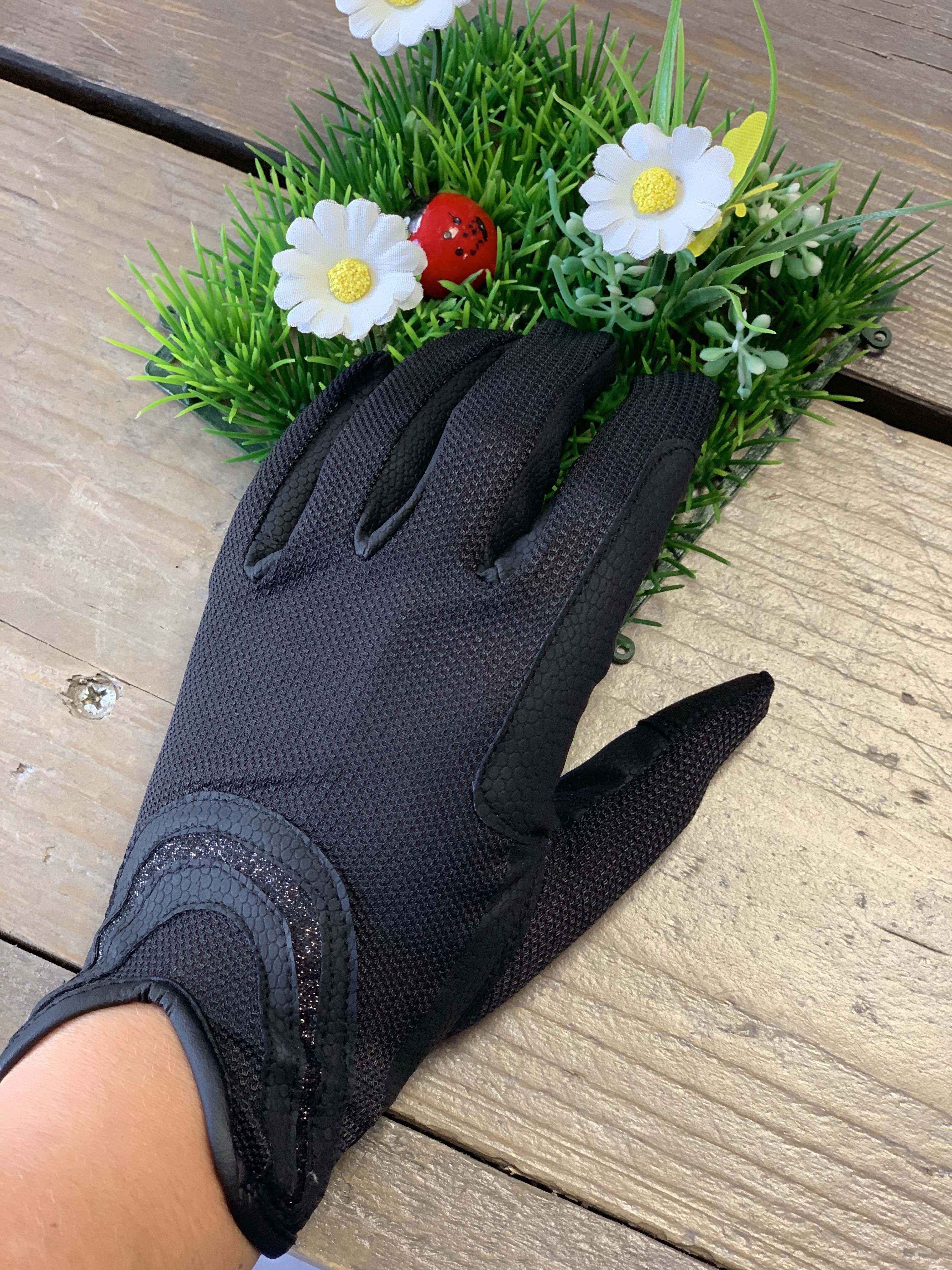 Handschoenen Summer Zwart Glitter