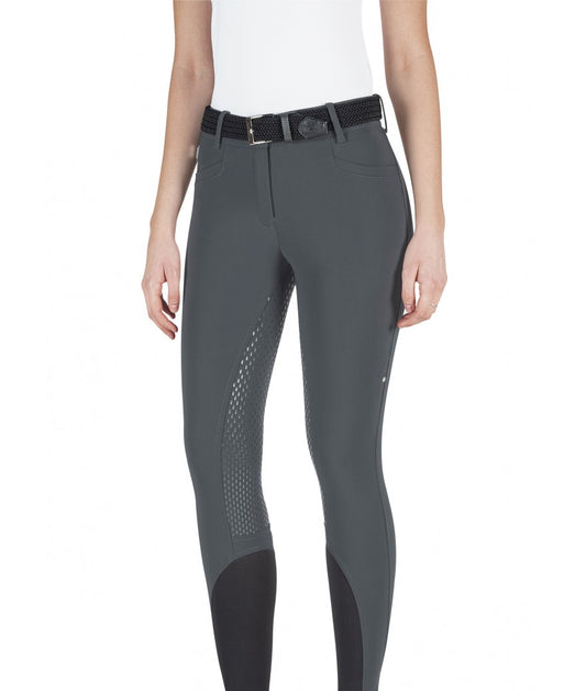 Equiline Rijbroek Adellek Full Grip Dames Night Grey