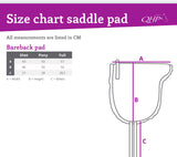 Bareback pad Rood